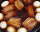 【簡単】豚バラブロックで作る焼豚と煮卵作り方3写真