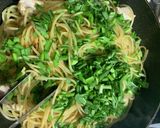 鶏むね肉とニラの中華風パスタ作り方11写真