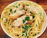 鶏むね肉とニラの中華風パスタ作り方12写真