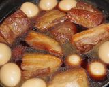【簡単】豚バラブロックで作る焼豚と煮卵作り方5写真