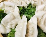 鍋の素●餃子のせ水菜の豆乳＆餅うどん鍋作り方4写真