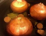 玉ねぎの皮ごとダシスープ作り方2写真