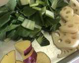 肉巻きエリンギと秋野菜の甘辛炒め作り方2写真
