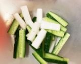 レンジ大根&きゅうりの生姜味噌浅漬け作り方1写真