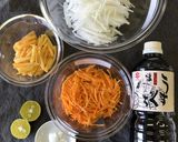 酢の物嫌いも改善！柿入り紅白なます作り方1写真
