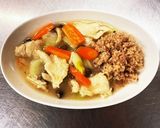 玄米と一緒に食べる、鶏胸の中華風あんかけ作り方7写真