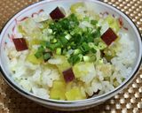 コンソメバター醤油香る！さつまいもご飯作り方6写真