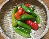 万願寺とうがらしの海老詰作り方1写真