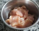 鶏胸肉の彩りスイートチリソース煮作り方2写真