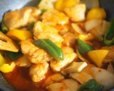鶏胸肉の彩りスイートチリソース煮作り方6写真