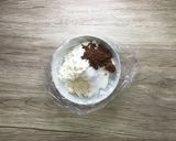 ポリ袋deチョコ＆クルミのねじりパン♪作り方1写真