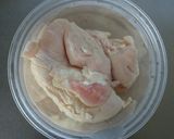 簡単節約☆鶏胸肉のオイスター生姜焼き。作り方1写真