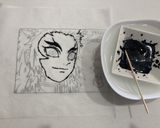 鬼滅の刃　煉獄杏寿朗　キャラケーキ作り方2写真