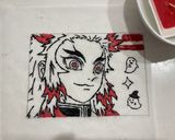 鬼滅の刃　煉獄杏寿朗　キャラケーキ作り方3写真