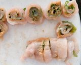 ヘルシーなササミのシソ巻き味噌風味♪作り方7写真