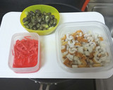 ちくわと枝豆と紅生姜のかき揚げ作り方2写真