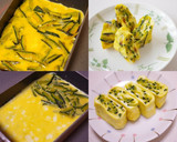 かぼちゃの皮とチーズのたまご焼き作り方7写真