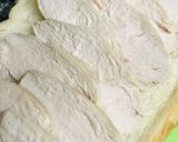 調理パン系●サラダチキンのチーズトースト作り方2写真