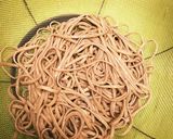 スーパー大麦入りゴボウ人参のかき揚げ蕎麦作り方4写真