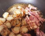 照り焼きチキン風ホタテとベーコンのパスタ作り方3写真