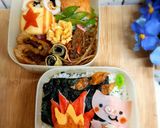 焚き火 DE 焼きイモ♪　簡単キャラ弁作り方1写真