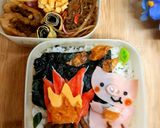 焚き火 DE 焼きイモ♪　簡単キャラ弁作り方2写真