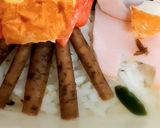 焚き火 DE 焼きイモ♪　簡単キャラ弁作り方3写真