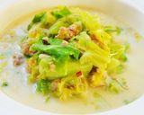 胡麻豆乳春雨スープ作り方6写真