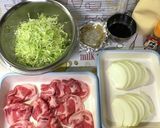 ラー油＆マヨin生姜焼き丼♪お弁当にも作り方1写真