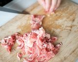 豚しゃぶ風ごまドレパスタ作り方2写真