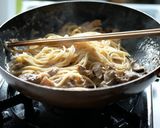 豚しゃぶ風ごまドレパスタ作り方8写真