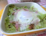 レンチン2分半☆ハムチーズ巣ごもりレタス作り方4写真