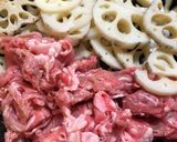 れんこんと豚肉のニンニク味噌焼き作り方3写真