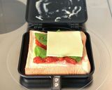 まるでピザ♪【ホットサンド(マルゲリータ作り方2写真