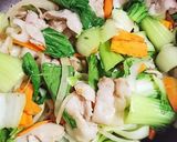 ☆豚肉とチンゲン菜のふわトロ豆腐餡☆作り方1写真