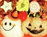 キャラ弁☆おばけミニー&かぼちゃミッキー作り方7写真