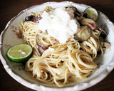 なすとみょうがのおろしパスタすだち風味作り方5写真