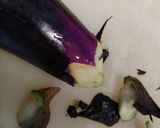 自炊飯　畳み豚バラ薄切りとなすの山芋がけ作り方14写真