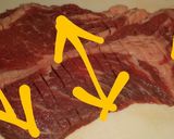 安い牛肉も柔らかく♪ダイヤモンドカット作り方2写真