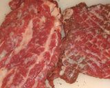 安い牛肉も柔らかく♪ダイヤモンドカット作り方4写真