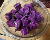 【喜寿祝い】見た目も味も大人な紫芋ケーキ作り方1写真