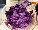 【喜寿祝い】見た目も味も大人な紫芋ケーキ作り方2写真