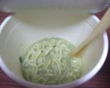 カップヌードル抹茶味アレンジ（カレー風味作り方2写真