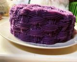 【喜寿祝い】見た目も味も大人な紫芋ケーキ作り方9写真