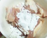 むね肉とエリンギの生姜焼き！ツルコリ食感作り方3写真
