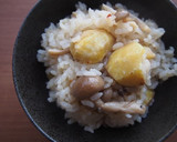 栗・しめじの炊き込みご飯♪作り方4写真