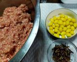 銀杏入り蒸し肉団子♪作り方1写真