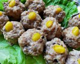 銀杏入り蒸し肉団子♪作り方4写真