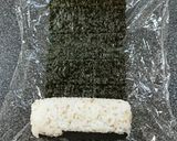 改良版☆お弁当にラップでパリパリ海苔巻き作り方9写真