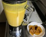 ミキサーでパンプキン焼きプリン作り方1写真